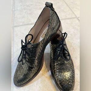 Louise et Cie Metallic lace up cutie
